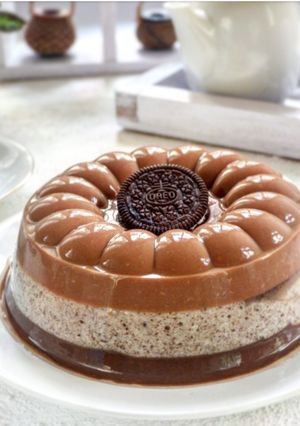 Foto resep 💕 Puding Milo Coklat Oreo