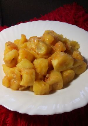 A picture of Matoke fry #Authormarathon #Mymum'srecipe.