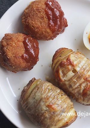 Foto resep Hasselback potatoes