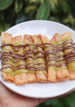 Foto resep Pisang Gulung saus greentea coki coki