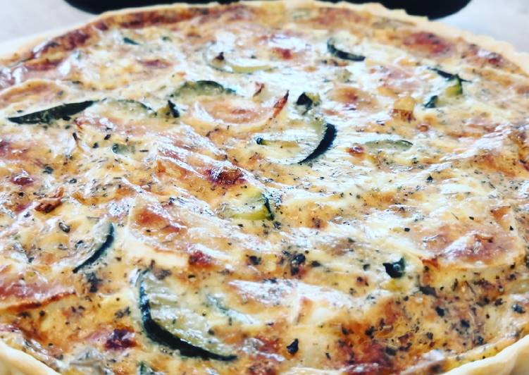 Quiche courgette chèvre