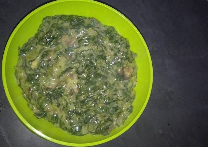 Creamed spinach