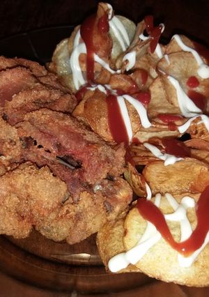 Una foto de Pollo con empanizado de Avena