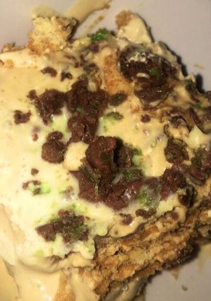 A picture of Peppermint crisp tart.