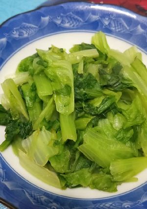 清炒福山萵苣（大陸妹） 的食譜成品照片