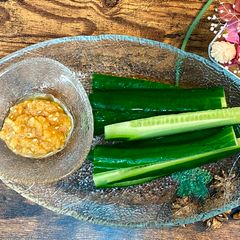 Cucumber Sticks with Miso Paste A picture of Cucumber Sticks with Miso Paste.