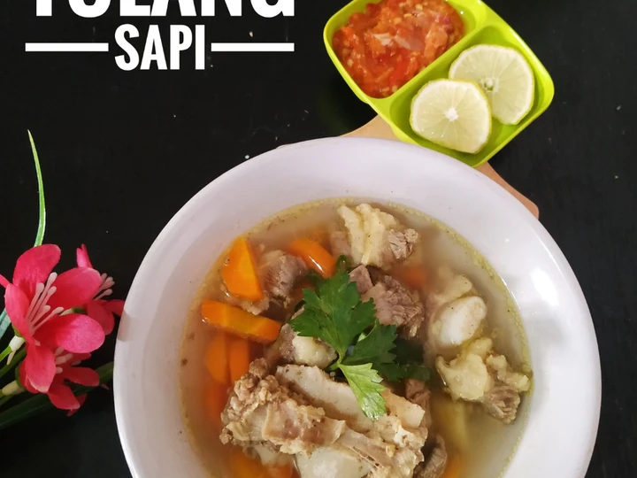 Cara Gampang Membikin Resep 96. Sop Tulang Sapi yang Bisa Manjain Lidah Anti Ribet, Mantap