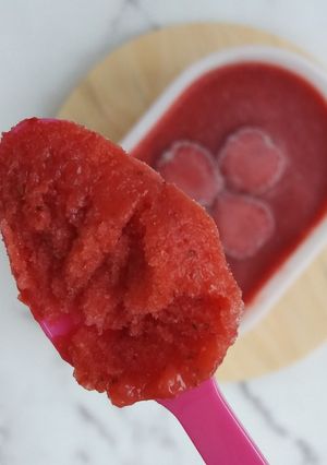 Foto resep 830. Sorbet strawberry