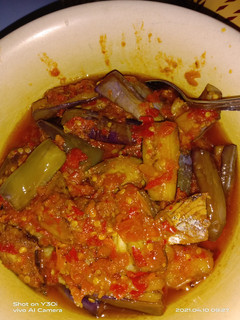 Foto resep Balado terong 🍆 dan ikan tongkol potong