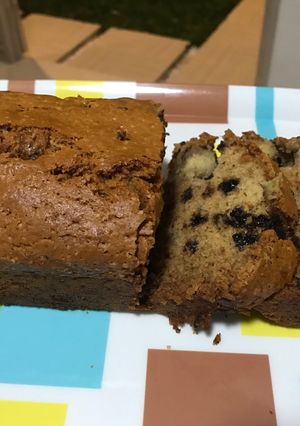 Foto resep Banana bread with choco chips