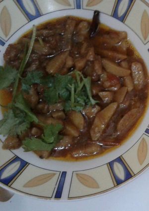A picture of Aloo ki sabzi.