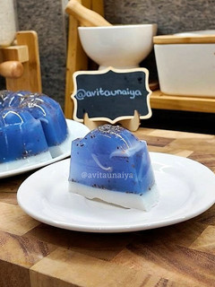 Foto resep Sugar Free Pudding Santan Bunga Telang Kelapa Muda