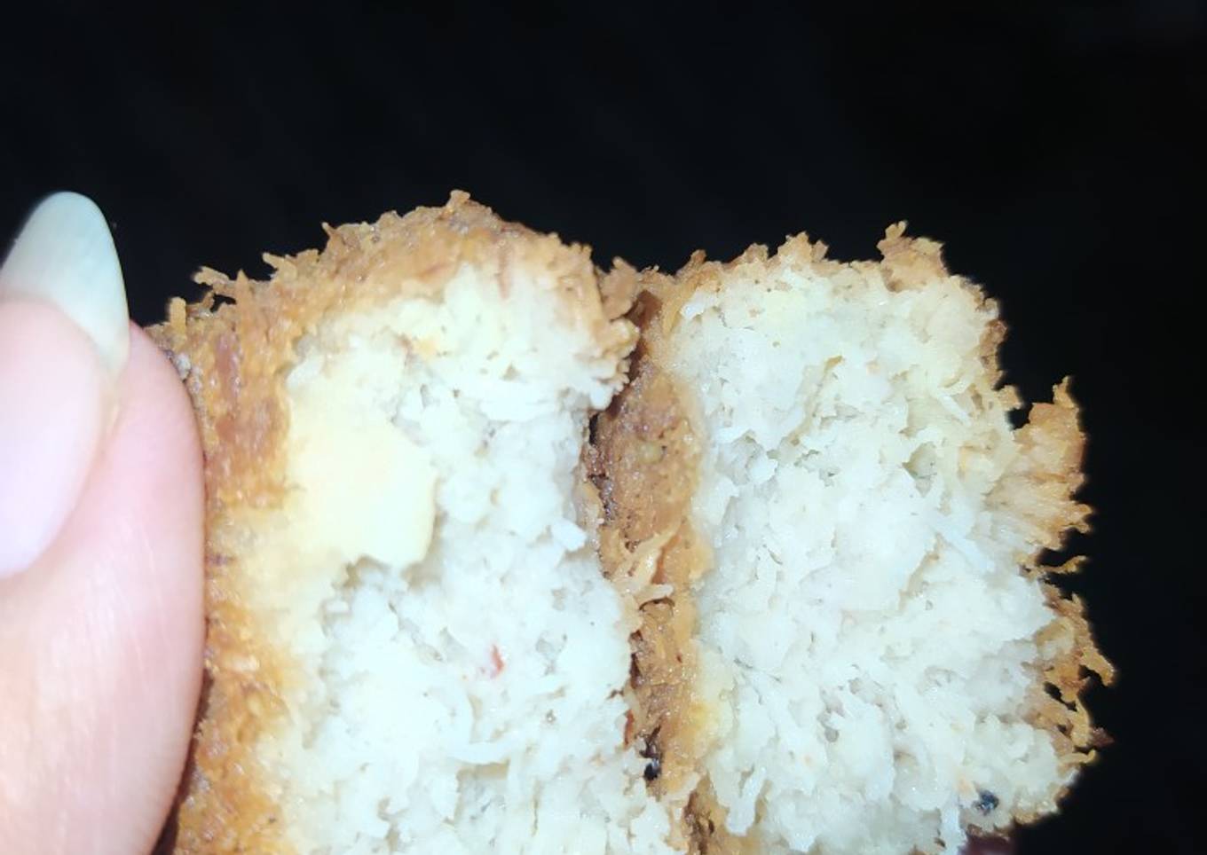 Perkedel kelapa tahu