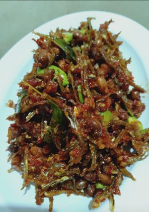 Foto resep Balado teri kacang plus pete😍