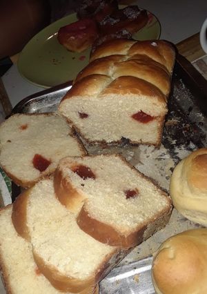 Una foto de Pan con membrillo
