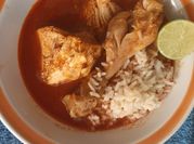 Una foto de birria de pollo