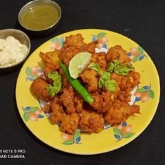 Carrot and corn pakoda A picture of Carrot and corn pakoda.