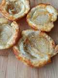 Mini Onion, Goat Cheese, and Honey Tatin Tarts