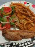 Pargo rosado frito