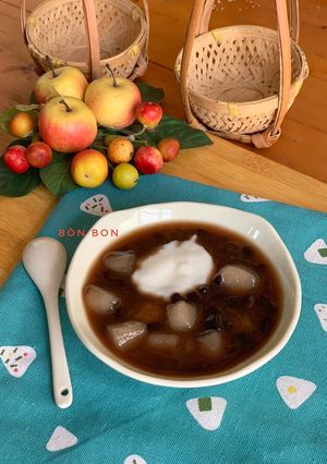 Hình của món Chè Đậu Đen Trân Châu Cốt Dừa.