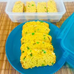 A picture of Eggless Tutti Fruitti Bread Sliced Cake🥳 Sweet Treats🥳.