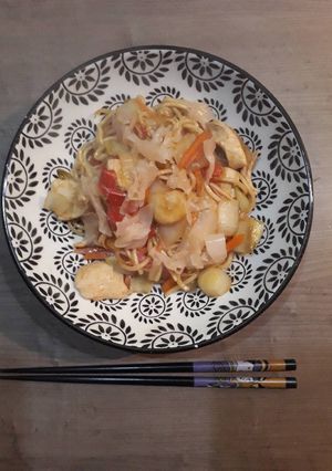 Une photo de Yaki soba à ma façon