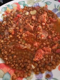 Una foto de Lentejas con chorizo