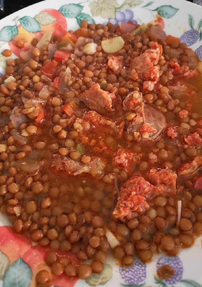 Una foto de Lentejas con chorizo