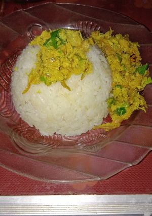 Foto resep Ketan putih ikan teri kelapa