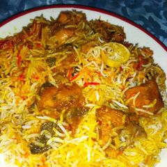 A picture of Spicy pulao biryani.