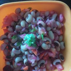 A picture of Lobiya Chaat/Salad.