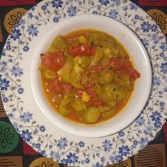 A picture of Snake gourd veg.