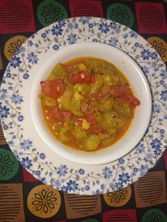 A picture of Snake gourd veg.