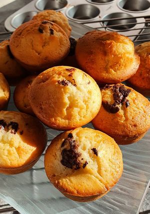 Une photo de Muffins rapides vanille chocolat
