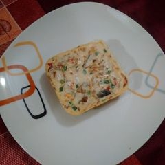 A picture of Egg moi moi.