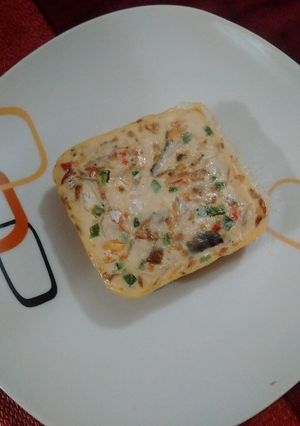 A picture of Egg moi moi.
