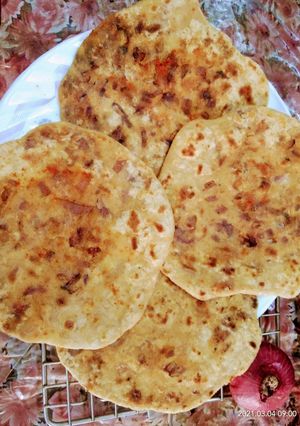 A picture of Onion  Roti.