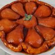 Tarta tatin de peras con masa quebrada
