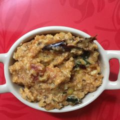A picture of Coconut tomato chutney.