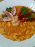 Cavatelli con fagioli, peperoni e triglie
