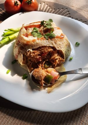 A picture of Omurice.