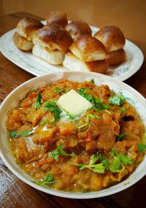 A picture of Mumbai Pav Bhaji.