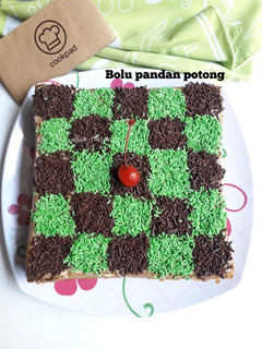 Foto resep Bolu pandan potong