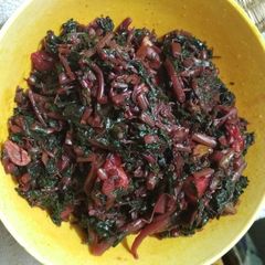 A picture of Red saag.