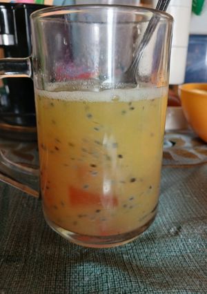 Foto resep Jus Nanas Jelly Selasih