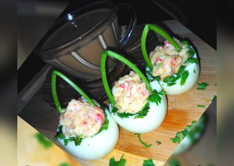 Veg mayo egg baskets