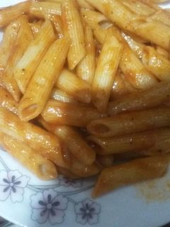 صورة لوصفة مكرونة بصلصه