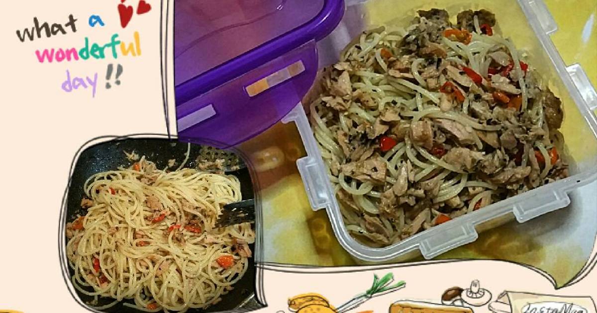 Resep Spaghetti Hot Tuna oleh Deppie Cookpad