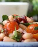 Ensalada de alubias blancas en 10 min -Ensaladas Veganas Fáciles