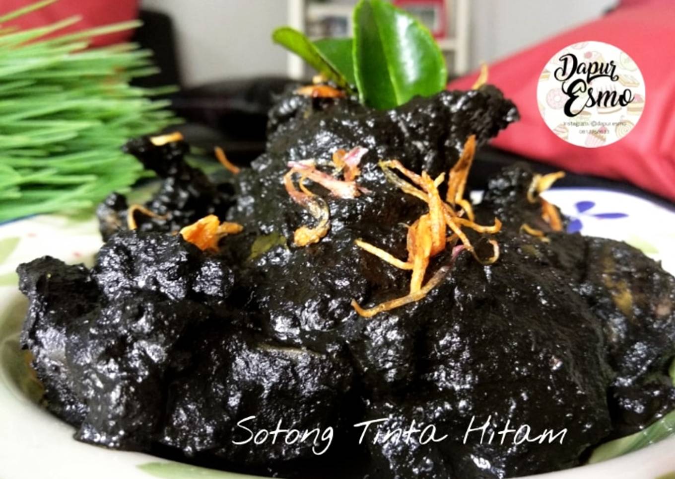 Sotong hitam rebus
